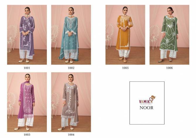 Vamika Noor Designer Fancy Designer Festive Waer Embroidered Ready Made Suit Collection